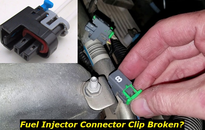 fuel injector connector clip broken